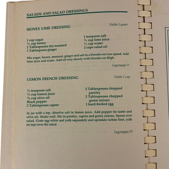 Beaumont Texas Junior League Lagniappe Cookbook First Edition 1982 Spiral Bound - Picture 8 of 15